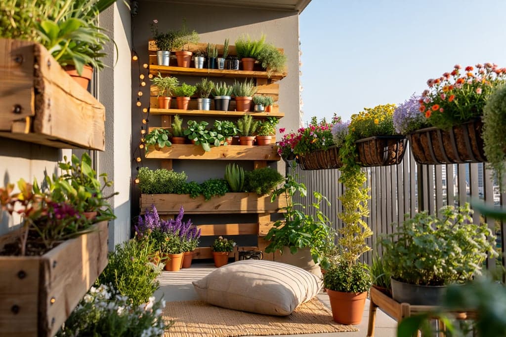 Diferentes tipos de jardins em vasos