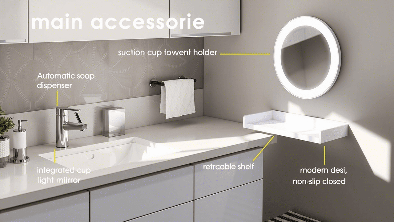 Transformação do banheiro com acessórios