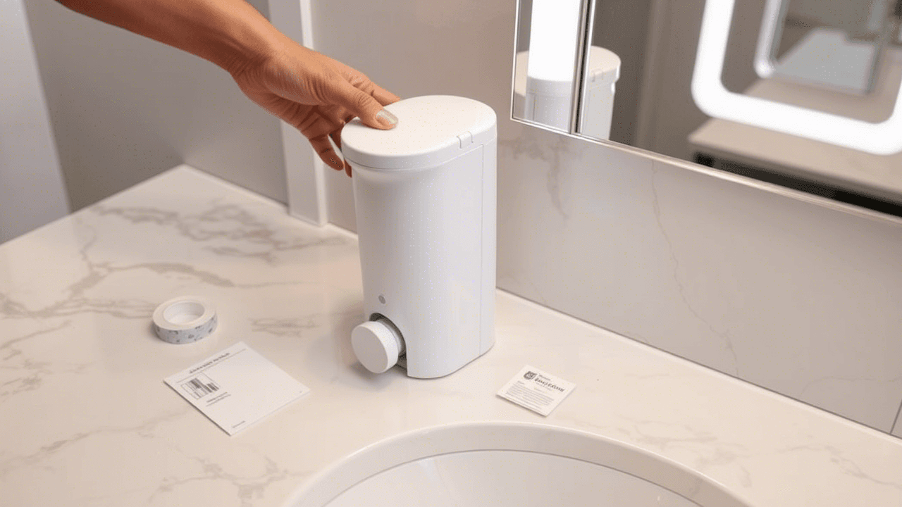 Instalação de acessórios sem furos