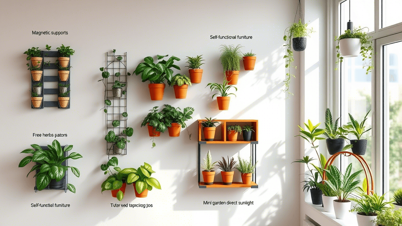 Soluções de jardinagem compacta