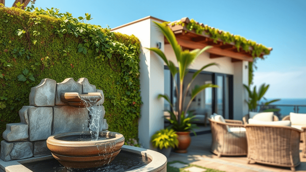 Climatização natural com água