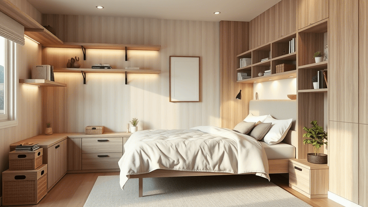 Quarto com aproveitamento vertical