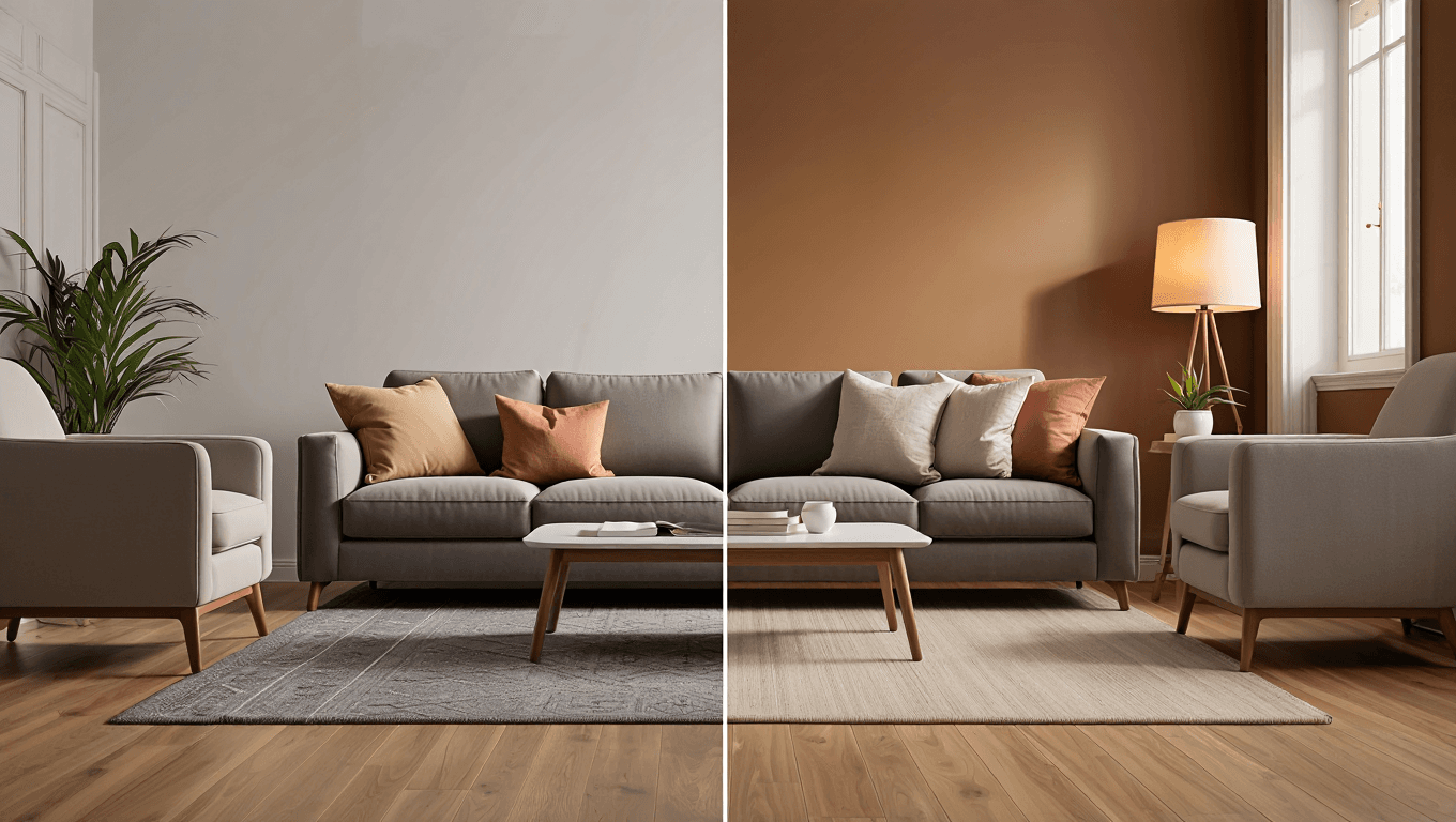 Exemplo de tapete bem dimensionado