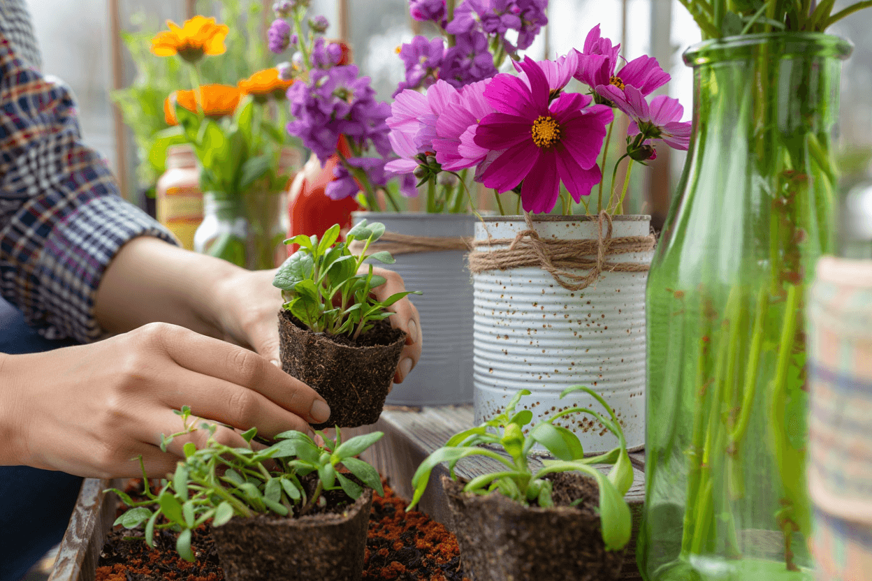 Flores no Orçamento: Guia Criativo para Cultivar Beleza Sem Gastar Muito