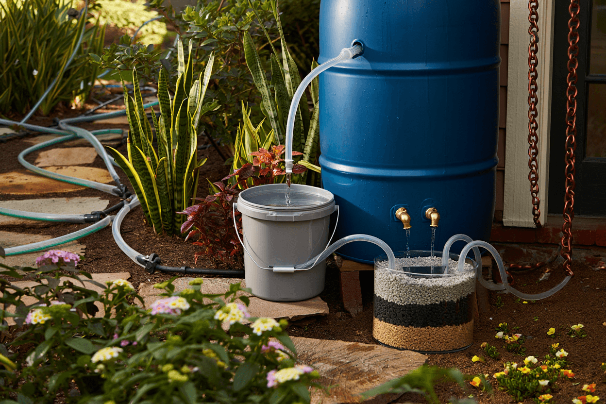 Sistemas simples de reaproveitamento de água